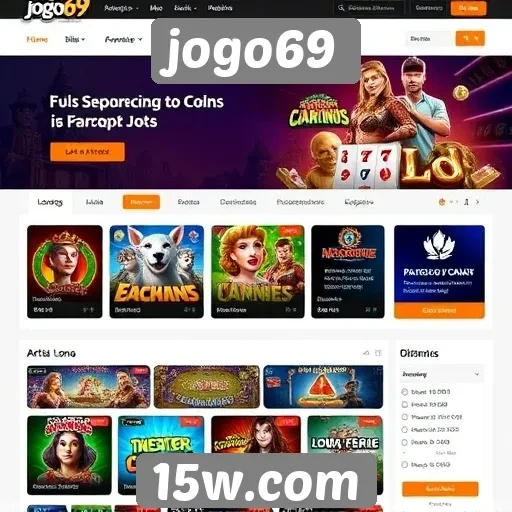 Análise da interface do usuário do site jogo69